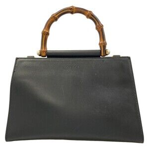 Gucci Nimfair Black Leather Handbag #321007G91B